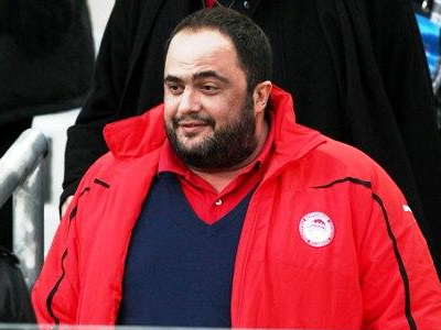 Στην προπόνηση του Ολυμπιακού ο Μαρινάκης