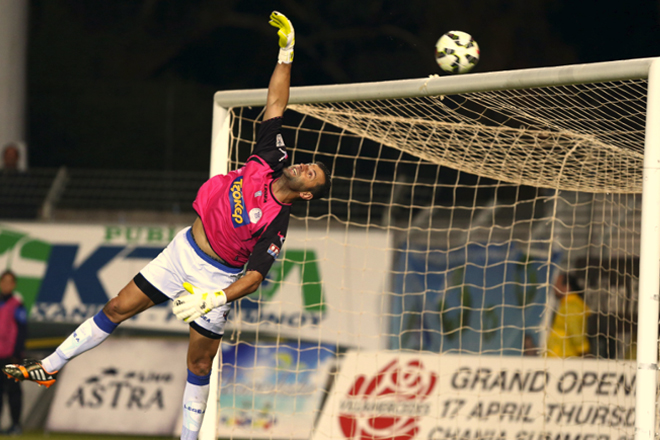 Ο Ρίζος δεν μπόρεσε να αποτρέψει το γκολ στην εκτέλεση φάουλ του Μάνταλου