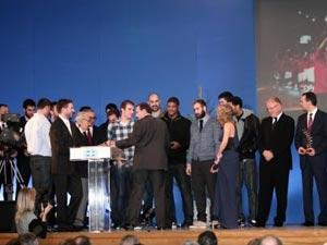 Η ομάδα μπάσκετ του Ολυμπιακού