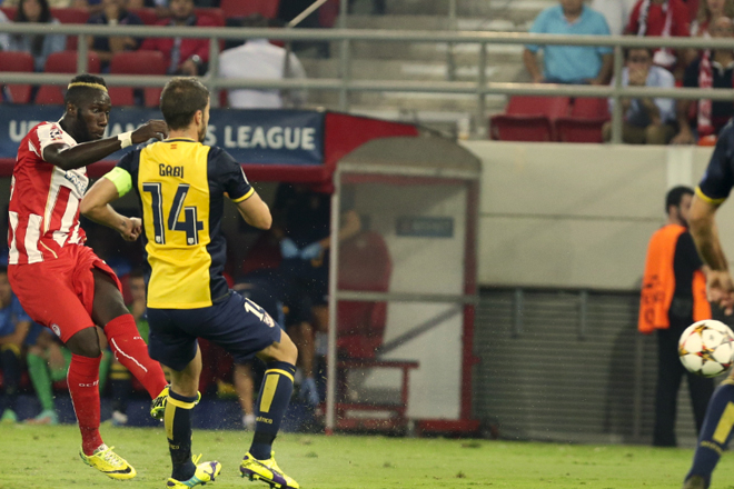 Ο Μαζουάκου στη φάση του 1-0