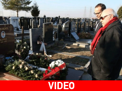 Στεφάνι στον τάφο του Ίβκοβιτς από τον πρόεδρο της Γαλατάσαραϊ