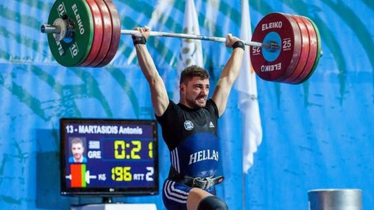 Άρση Βαρών: Πέμπτoς στο ζετέ και 7ος στο σύνολο ο Μαρτασίδης