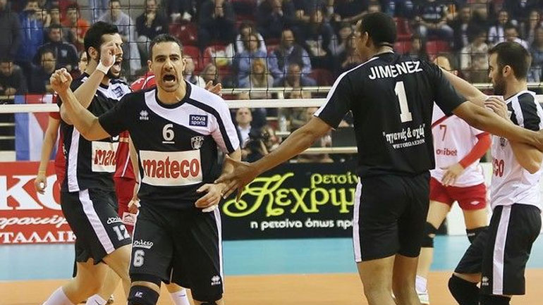 Βόλεϊ: Προβάδισμα στους τελικούς για τον ΠΑΟΚ, 3-1 σετ τον Ολυμπιακό