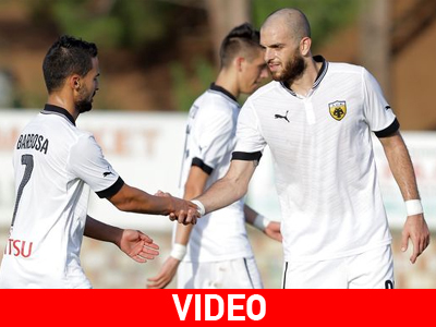 Έριξε «ντόρτια» η ΑΕΚ στο φιλικό με τον Ρήγα Φεραίο