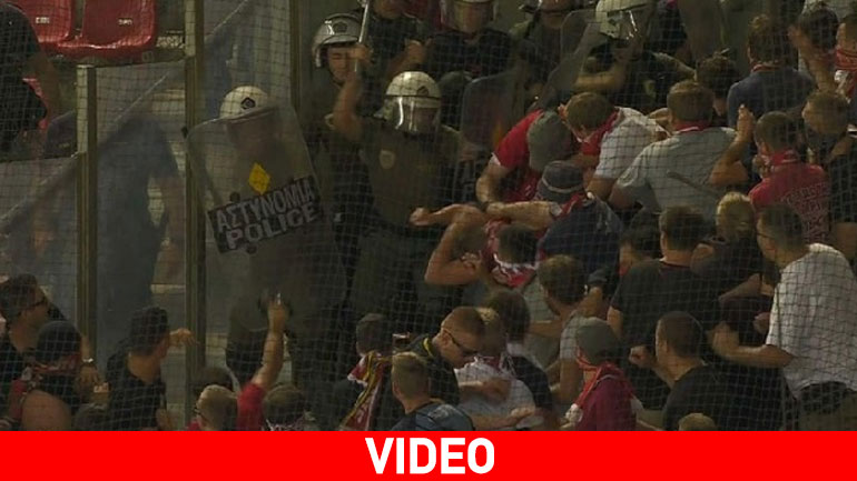 Ένταση και ξύλο στο Καραϊσκάκη- Βανδαλισμοί από τους οπαδούς της Μπάγερν Ένταση και ξύλο στο Καραϊσκάκη- Βανδαλισμοί από τους οπαδούς της Μπάγερν