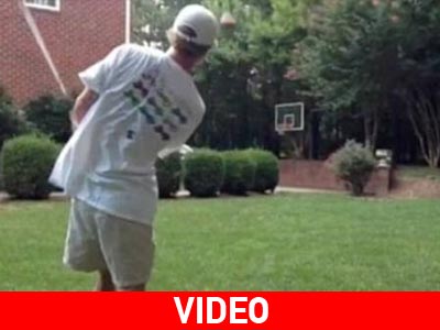 Πέτυχε καλάθι με… μπαστούνι του γκολφ και μπάλα ράγκμπι