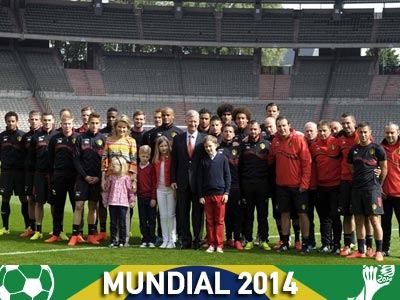 «Βασιλική» επίσκεψη στην προπόνηση του Βελγίου