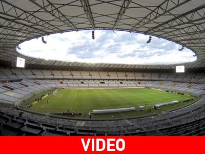 Μουντιάλ 2014: Έπεσε τμήμα της οροφής του «Μινεϊράο», όπου θα παίξει η Ελλάδα