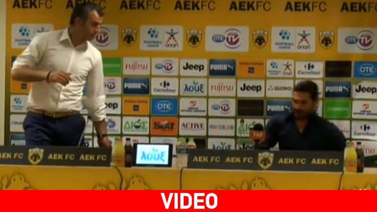 Έπεσε από την καρέκλα ο Ελευθερόπουλος στη συνέντευξη Τύπου