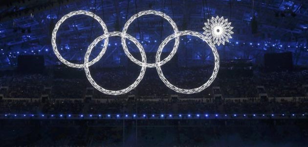  Το σήμα των ολυμπιακών αγώνων, αν και το ένα λουλούδι αρνήθηκε να γίνει... κύκλος