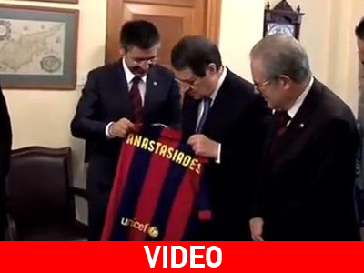 Συνάντηση Αναστασιάδη με τη διοίκηση της Μπαρτσελόνα