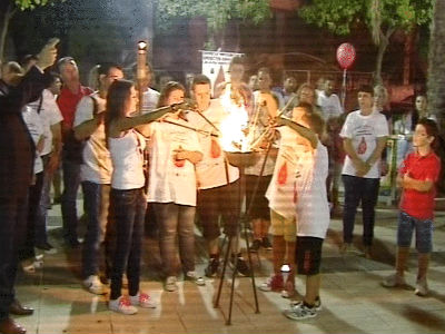 Άμφισσα: Συγκινητική η υποδοχή της Φλόγας της Αγάπης