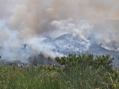 Ζάκυνθος: Στις φλόγες η περιοχή Σκοπός
