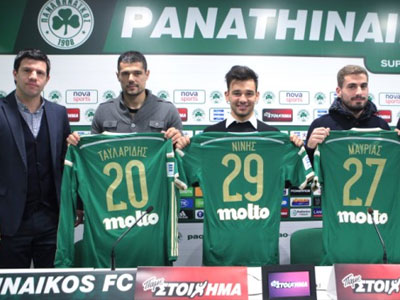 Παρουσίασε τους Ταυλαρίδη, Νίνη και Μαυρία ο Παναθηναϊκός