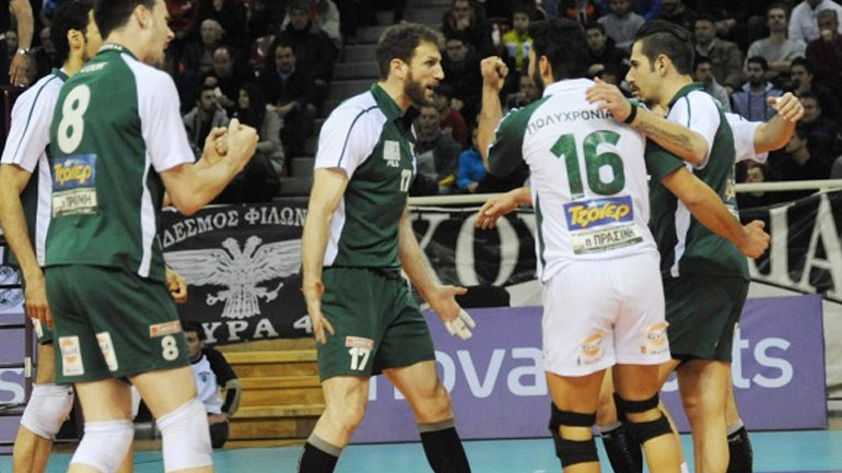 Έκανε το break ο Παναθηναϊκός, 3-2 σετ τον ΠΑΟΚ στην Πυλαία