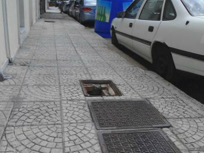 Πεζοδρόμια – παγίδες στην Πάτρα!