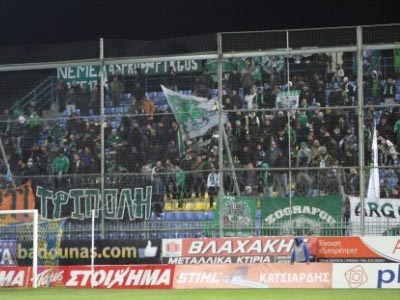 Με κόσμο στην Τρίπολη ο Παναθηναϊκός