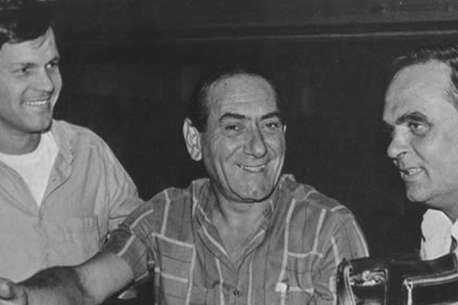 Ο μεγάλος Στράτος μαζί με τους Χρήστο Νικολόπουλο και Λευτέρη Παπαδόπουλο