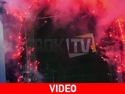 Η φλεγόμενη Τούμπα από… ψηλά