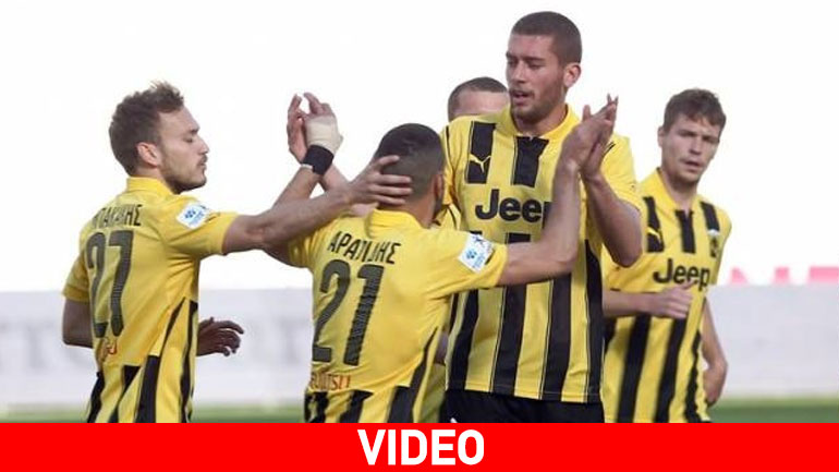 «Έσπασε το ρόδι» στα πλέι οφ η ΑΕΚ, 3-0 την Παναχαϊκή