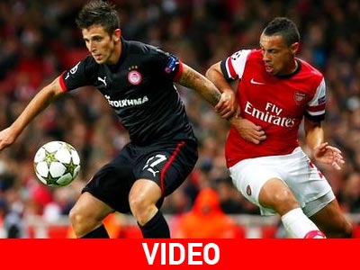 Δεν τα κατάφερε στο Λονδίνο ο Ολυμπιακός, ηττήθηκε με 3-1 από την Άρσεναλ