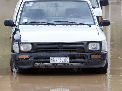 Προβλήματα από τη βροχή στην Πιερία