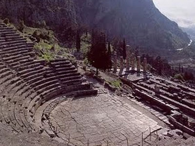 Κλειστό λόγω βροχής τμήμα των Δελφών