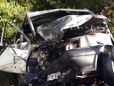 Μετωπική σύγκρουση με δύο νεκρούς