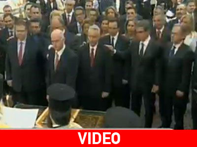 Η ορκωμοσία της νέας κυβέρνησης στη zougla.gr