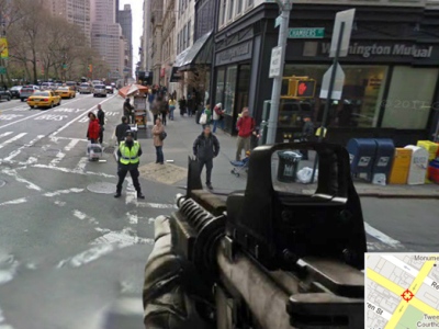 FPS μέσω Google Street View!