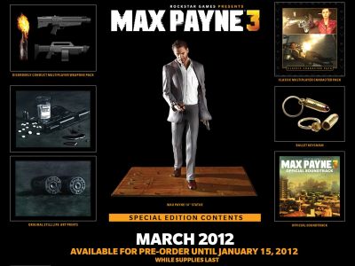 H σπέσιαλ έκδοση του Max Payne 3