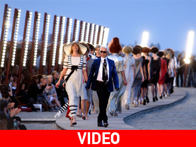 Στο Saint Tropez με τον Karl Lagerfeld