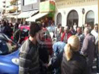 Χτύπησε πεζή με το αυτοκίνητο