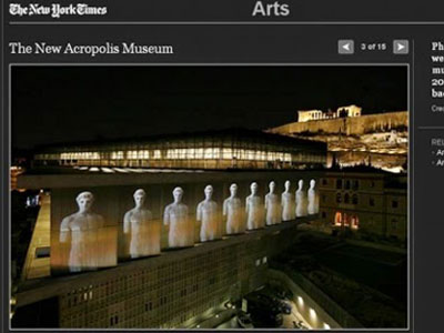 Οι New York Times γράφουν για το Μουσείο Ακρόπολης