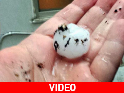 Χαλαζόπτωση και σοβαρές ζημιές στη Νάουσα