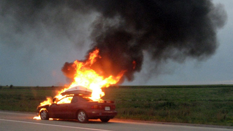 Πυρκαγιά σε αυτοκίνητο στην Ε.Ο. Αθηνών – Λαμίας