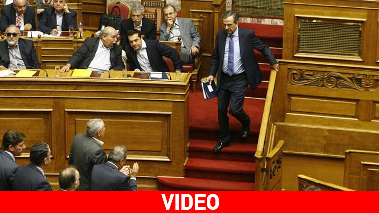 Σαμαράς: «Η πρόταση για το δημοψήφισμα σέρνει τη χώρα εκτός της Ευρώπης»