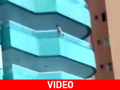 Μωρό κρεμάστηκε από τον έκτο όροφο