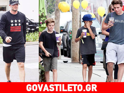 David Beckham: Στο Λος Άντζελες για διακοπές με τους γιους του!