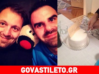 Αύγουστος Κορτώ: Έκοψε γαμήλια τούρτα με τον σύζυγό του