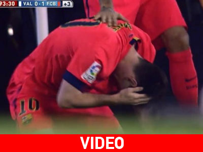 Έφαγε μπουκάλι στο κεφάλι ο Μέσι