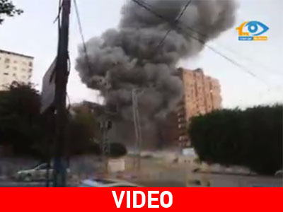 Η στιγμή του χτυπήματος σε κέντρο διοίκησης της Χαμάς