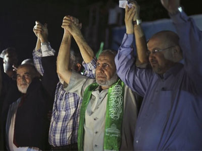 Δημόσια εμφάνιση και υποσχέσεις ηγετών της Χαμάς