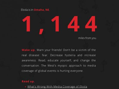 Eφαρμογή στο κινητό δείχνει πόση απόσταση έχει ο χρήστης από ασθενή με Έμπολα