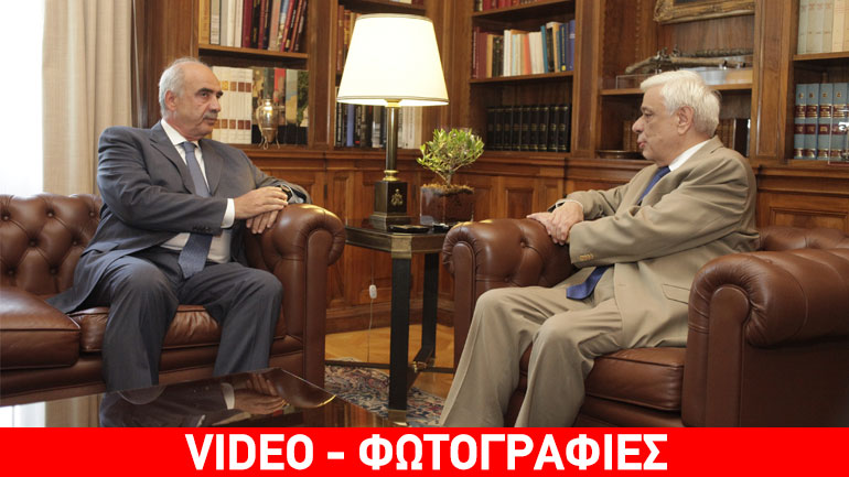 Τη διερευνητική εντολή έλαβε ο Ευ. Μεϊμαράκης από τον Πρόεδρο της Δημοκρατίας Τη διερευνητική εντολή έλαβε ο Ευ. Μεϊμαράκης από τον Πρόεδρο της Δημοκρατίας