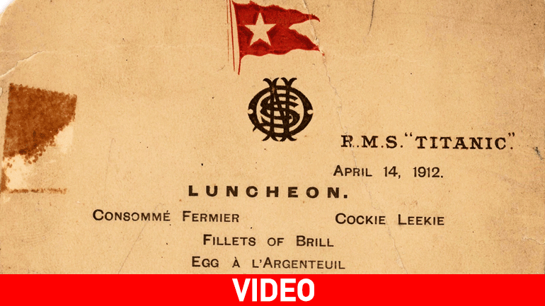 Στο «σφυρί» το τελευταίο μενού του Τιτανικού