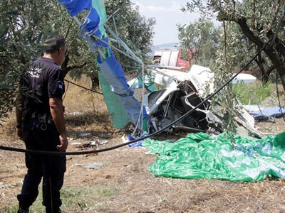 Σπάρτη: Σε εξέλιξη η έρευνα για τα αίτια του αεροπορικού δυστυχήματος