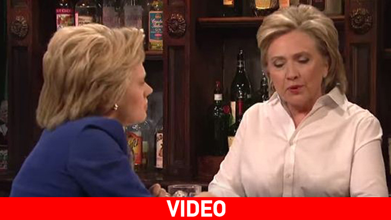 Η Χίλαρι Κλίντον σε ρόλο… μπαργούμαν!