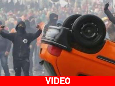 Αιματηρές συμπλοκές διαδηλωτών-αστυνομικών στις Βρυξέλλες