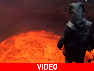 Ο Έλληνας που «βούτηξε» σε ενεργό ηφαίστειο